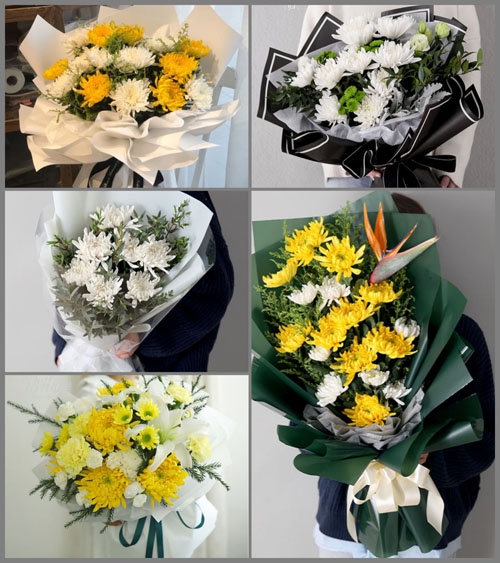 山东青岛平度市白沙河街道前麻兰村白事花束代送